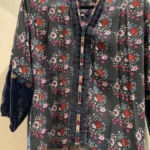 Johnny Was Floral Workshop Top